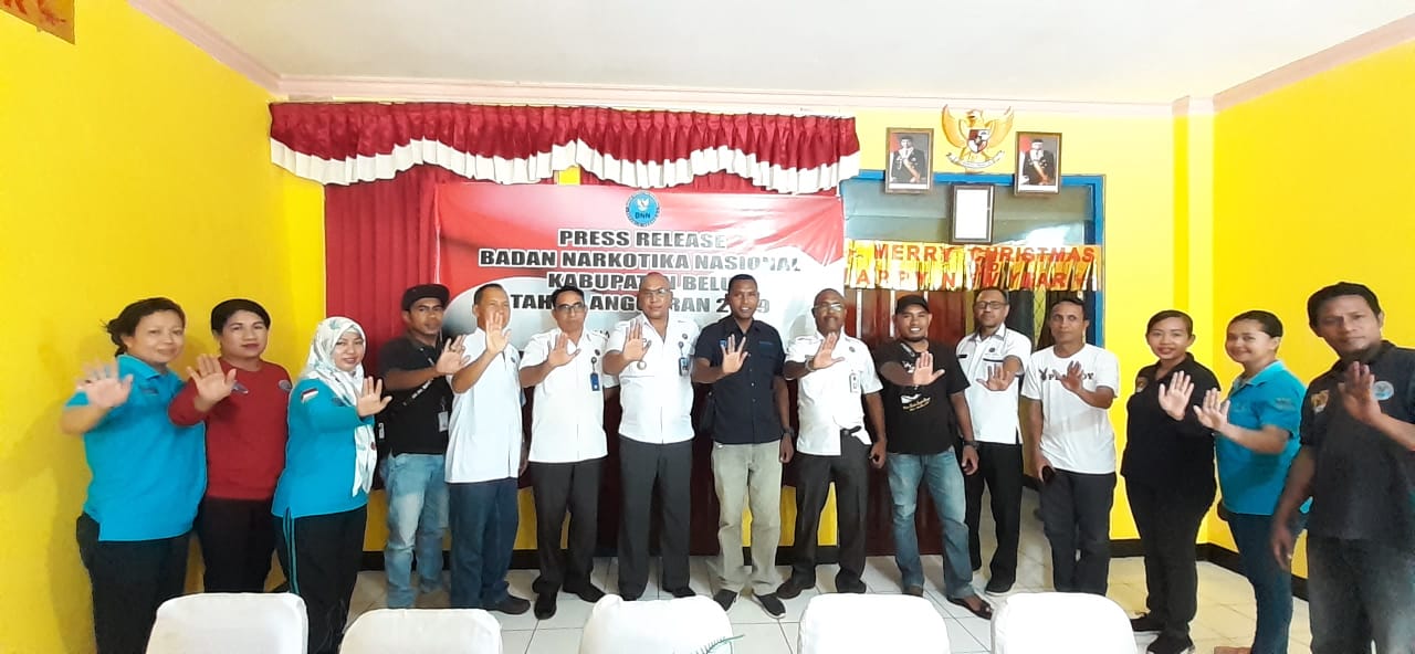 Press Release Akhir Tahun 2019 Badan Narkotika Kabupaten Belu