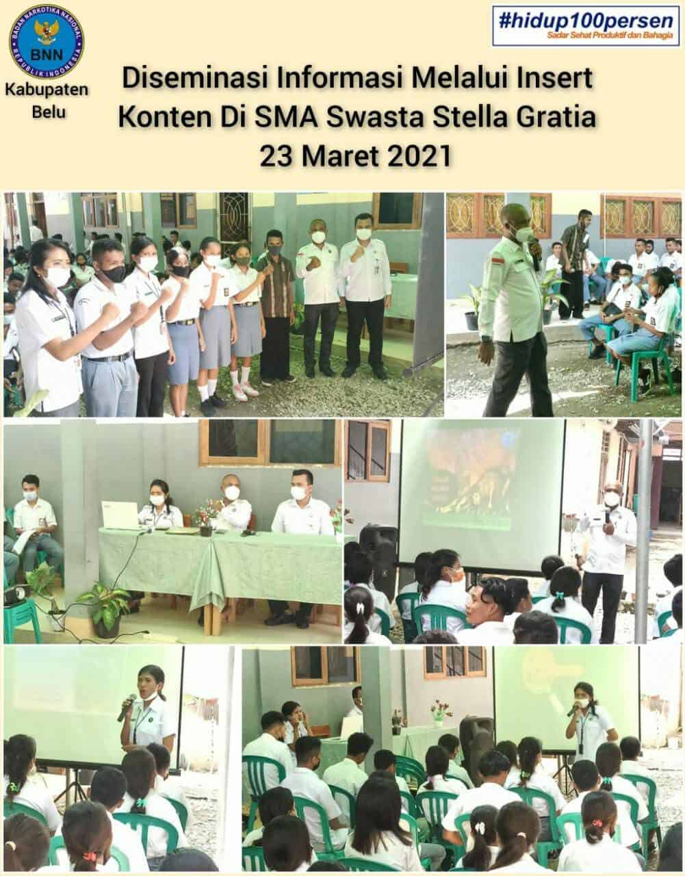 Diseminasi Informasi Melalui Insert Konten Bagi Pelajar Di SMA Stella Gracia Atumbua